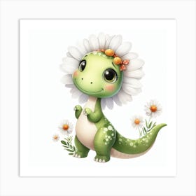 Daisy the dinosaur 3 Art Print