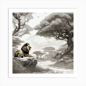 Lion King 28 Art Print