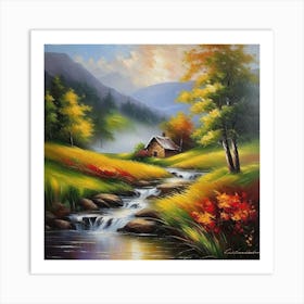 House In The Mountains 1 Art Print