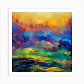 Abstract Landscape Painting Art Print