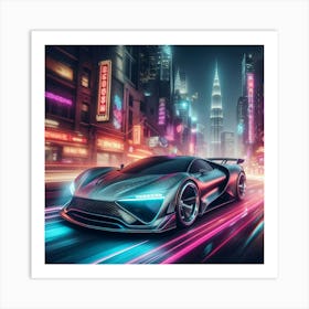 Futuristic Car 18 Art Print