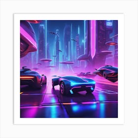 Futuristic City 1 Art Print