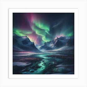 Northern lights 1 Art Print