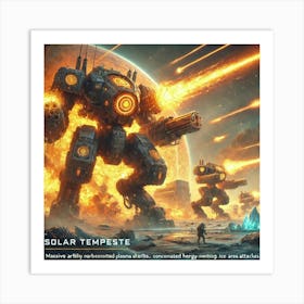 Solar Tempests Art Print