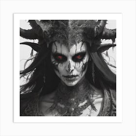 Demon Woman 1 Art Print