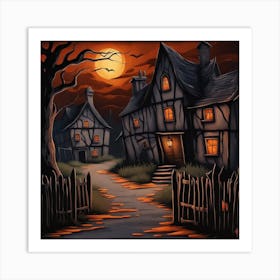 Haunted House 4 Art Print