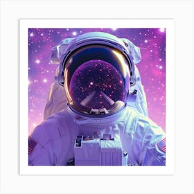 Space Astronaut Art Print