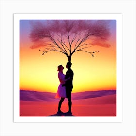 Tree Of Love 1 Art Print