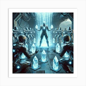 Cascade Sovereignty Scifi Crystal Defenders Defensive Positions Art Print