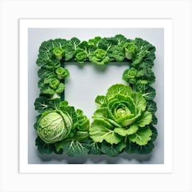 Vegetable Frame Art Print