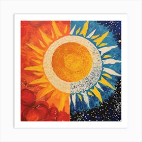 Sun And Moon Art Print