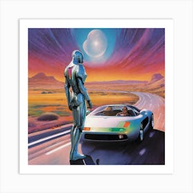 Futuristic Car 28 Art Print