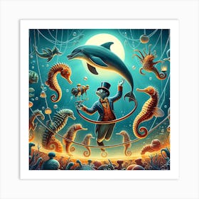 Circus Under The Sea Art Print