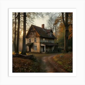 Old House In The Woods 1 Art Print