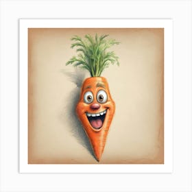 Carrot Stock Videos & Royalty-Free Footage Art Print