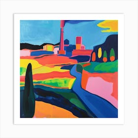 Abstract Park Collection Gas Works Park Seattle 2 Art Print