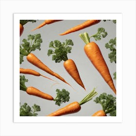 Carrot As A Logo Haze Ultra Detailed Film Photography Light Leaks Larry Bud Melman Trending On (6) Art Print