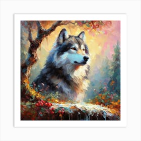 Husky Art Print