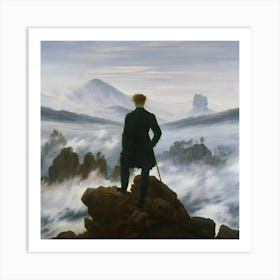 Caspar David Friedrich - Wanderer above the Sea of Fog Art Print