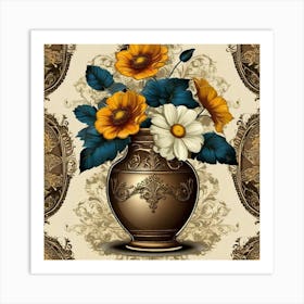 Flowers In A Vase 64 Art Print