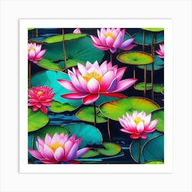 Lotus Flower 62 Art Print