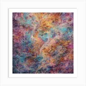 Colorful Swirls Pattern Art Print