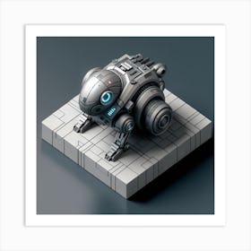 Futuristic Statue Art Print