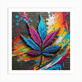 Marijuana Leaf 9 Art Print