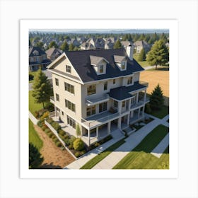 Aerial View Of A House 1 Art Print