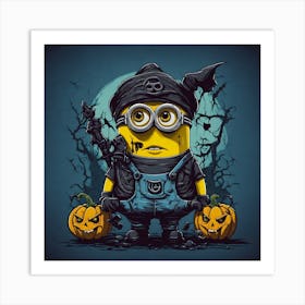 Halloween Minion 4 Art Print