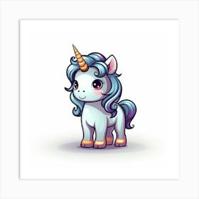 Cute Unicorn 738 Art Print