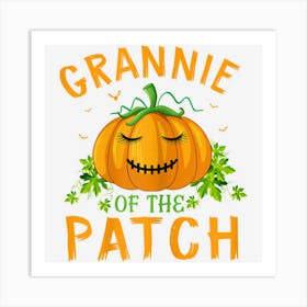 Womens Grannie Of The Patch Funny Group Matching Halloween Costume Art Print