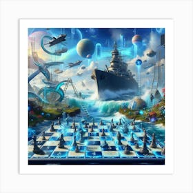 Games #3 by Cam Views Art Print