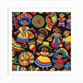 Mexican Folk Art 3 Art Print