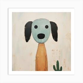 Cactus Dog Art Print