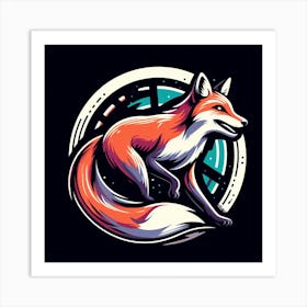 Fox Logo Art Print