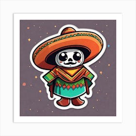 Mexican Skull 4 Art Print