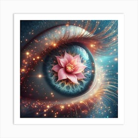 Flower In The Eye 1 Art Print