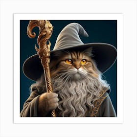 Wizard Cat 4 Art Print