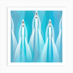 Fleet Of Jets Art Print