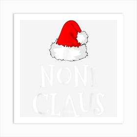 Noni Claus Christmas Hat Family Pj Group Matching Pajama Art Print