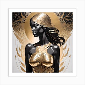 Golden Goddess Art Print