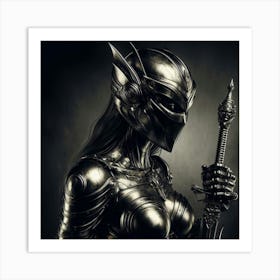 Warrior In Armor Art Print