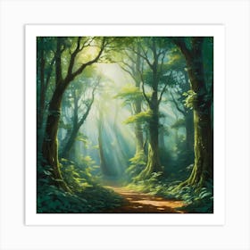 Forest Path 11 Art Print