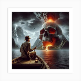 Man In A Boat Art Print