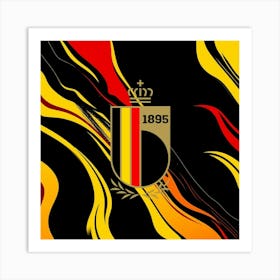 Belgium National Football Team Logo Wall Art 15 Art Print