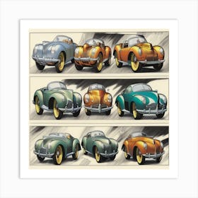 Multiple Cars 1 Art Print