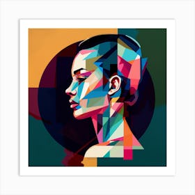 Abstract Portrait Of A Woman 10 Art Print