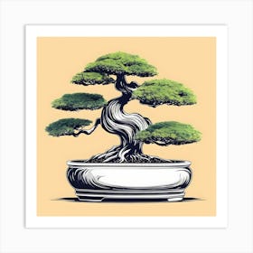 Image Of A Bonsai Tree Art Print