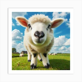 Sheep In A Field 5 Art Print